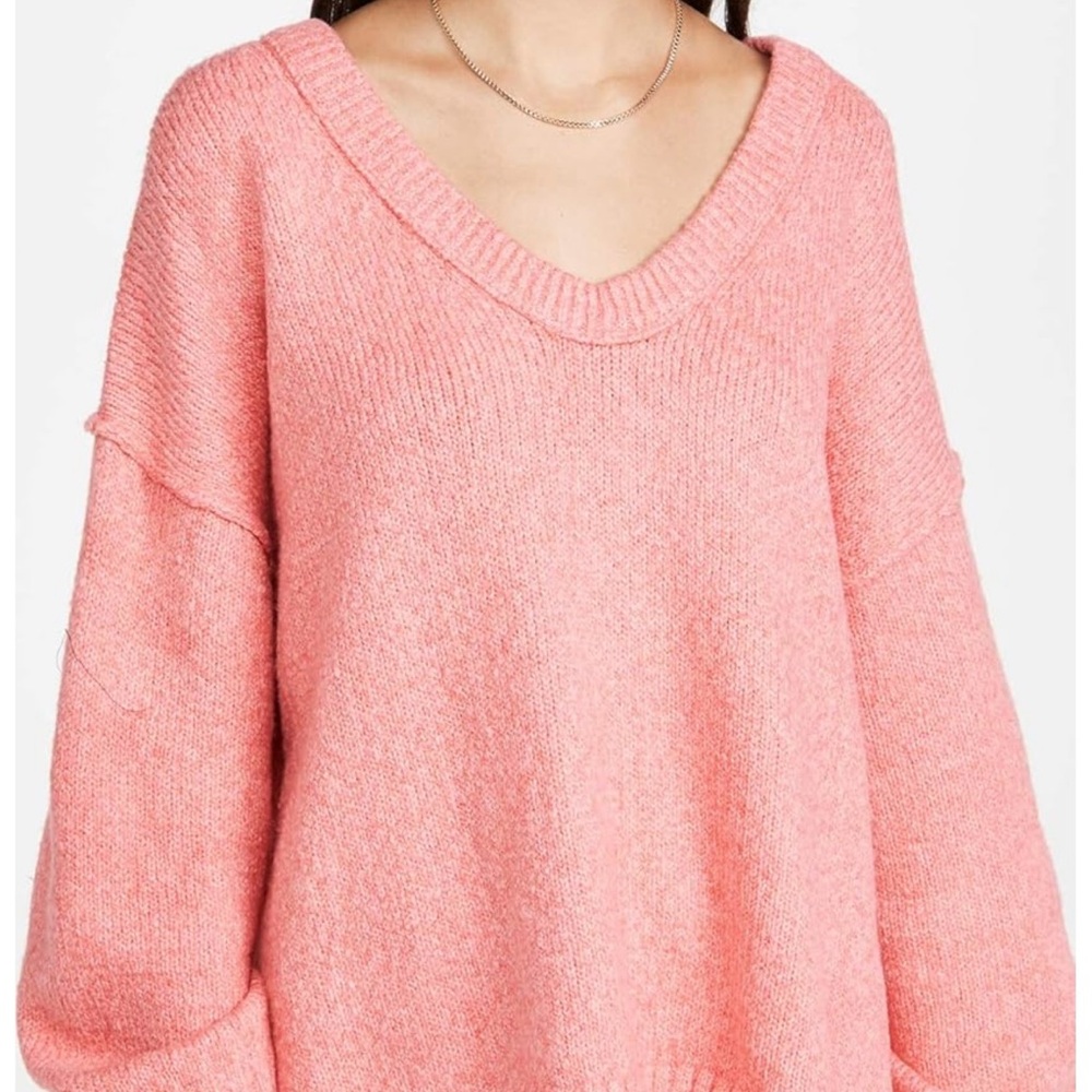 Free People brookside tunic - pink lightening